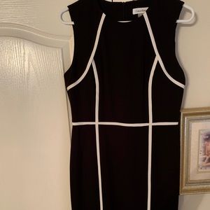 Calvin Klein Black and White Dress